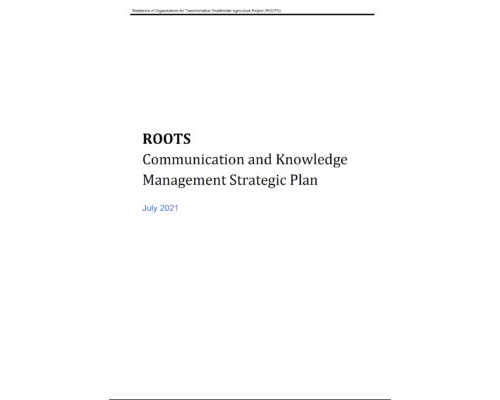ROOTS Communication and KM Strategic Plan-final