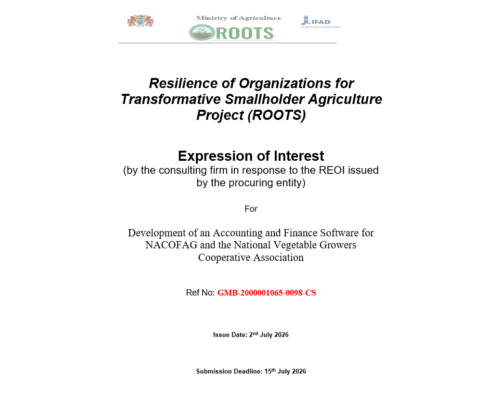 Expression of Interest! (By the Consulting firm in response to REOI Issued by the Procuring Entity)